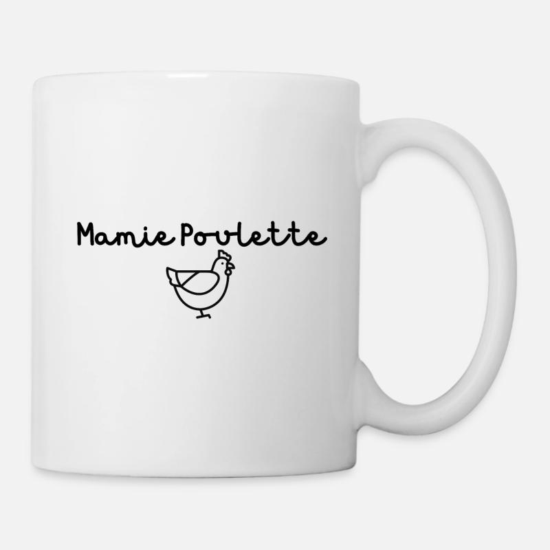 Mamie Poulette - Mug blanc - blanc