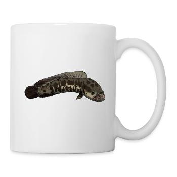 Snakehead tête de serpent poisson - Mug blanc - blanc - Droite