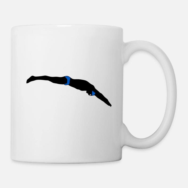 Natation - Mug blanc - blanc