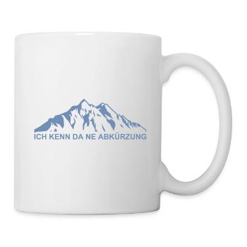 Wandern Berge Ich kenn da ne Abkürzung - Tasse - Weiß - Rechts