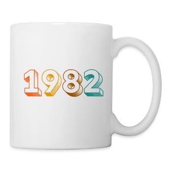 MILLÉSIME 1982 - Mug blanc - blanc - Droite