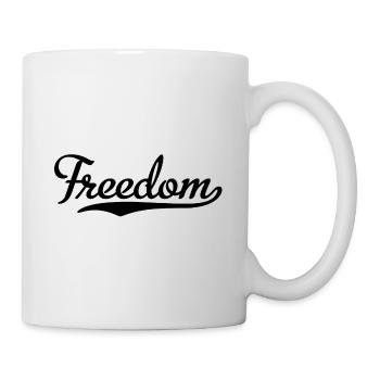 Freedom - Tasse - Weiß - Rechts