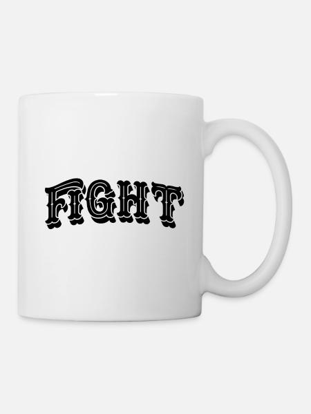 Fight - Tasse - Weiß