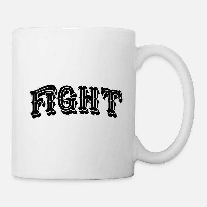 Fight - Tasse - Weiß