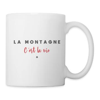 La montagne c est la vie - Mug blanc - blanc - Droite
