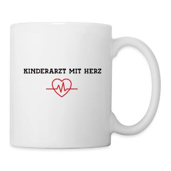 Kinderarzt mit Herz Kinder Arzt Dankeschön Doktor - Tasse - Weiß - Rechts