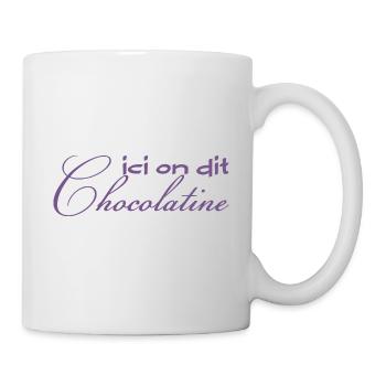 ici on dit chocolatine - Mug blanc - blanc - Droite