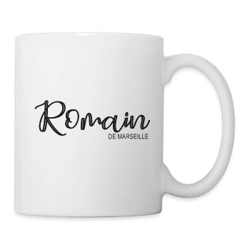 Romain de Marseille Cadeau T shirt romain - Mug blanc - blanc - Droite