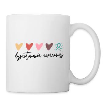 Cute Hearts Dysautonomia Awareness - Mug - white - Right