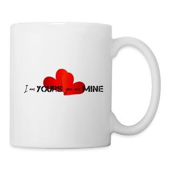 Je suis à toi tu es à moi - Mug blanc - blanc - Droite