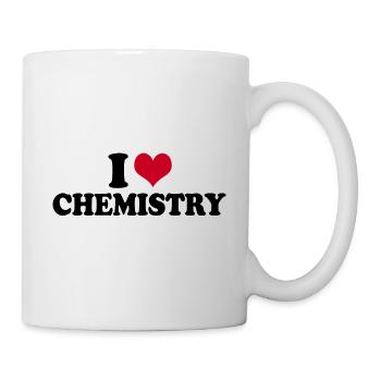 J’aime la chimie Professeur de chimie - Mug blanc - blanc - Droite