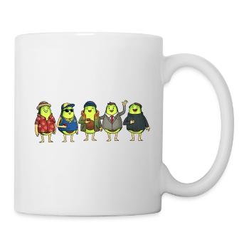 Avocado Freunde - Tasse - Weiß - Rechts
