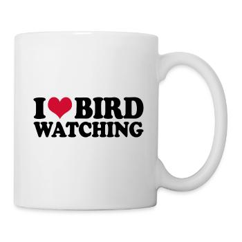 Ornithology Birdwatching I Love Bird Watching - Mug - white - Right