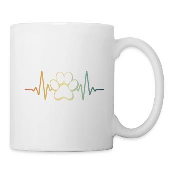 Heartbeat Dog's Paw Dog Love - Mug - white - Right