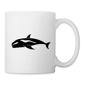 Wal - Tasse - Weiß - Rechts