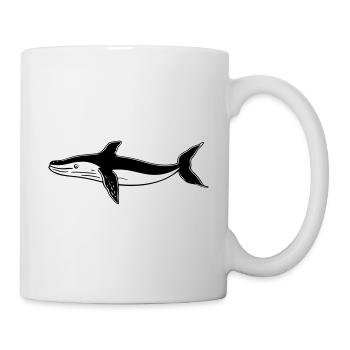 Wal - Tasse - Weiß - Rechts