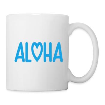Amour du cœur Aloha | Couleur changeable - Mug blanc - blanc - Droite