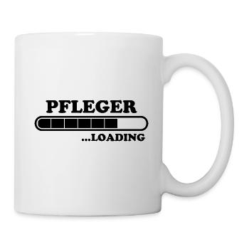 Pfleger Spruch Pflegekraft Lustig Pfleger Geschenk - Tasse - Weiß - Rechts