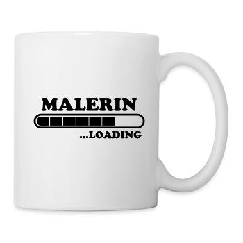 Malerin Spruch Malermeister Beruf Malerin Geschenk - Tasse - Weiß - Rechts