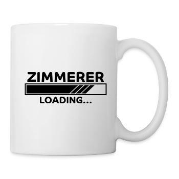 Zimmerer Spruch Zimmermann Witz Zimmerer Geschenk - Tasse - Weiß - Rechts