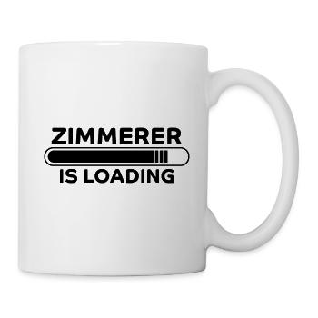 Zimmerer Spruch Zimmermann Witz Zimmerer Geschenk - Tasse - Weiß - Rechts