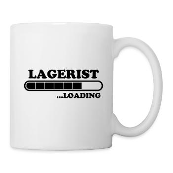 Lagerist Spruch Logistik Lustige Lagerist Geschenk - Tasse - Weiß - Rechts