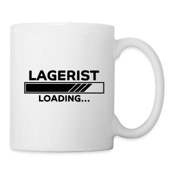 Lagerist Spruch Logistik Lustige Lagerist Geschenk - Tasse - Weiß - Rechts