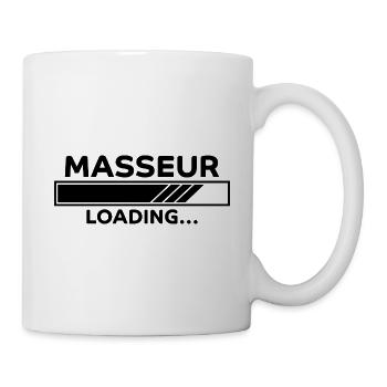 Masseur Spruch Massage Lustiges Masseur Geschenk - Tasse - Weiß - Rechts