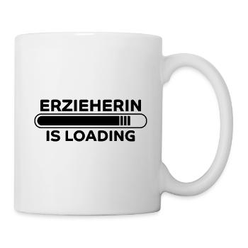 Erzieherin Spruch Job Lustiges Erzieherin Geschenk - Tasse - Weiß - Rechts