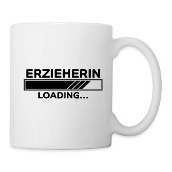 Erzieherin Spruch Job Lustiges Erzieherin Geschenk - Tasse - Weiß - Rechts