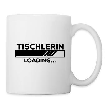 Tischlerin Spruch Schreinerin Tischlerin Geschenk - Tasse - Weiß - Rechts