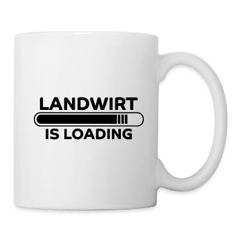 Landwirt Spruch Traktor Lustiges Landwirt Geschenk - Tasse - Weiß - Rechts