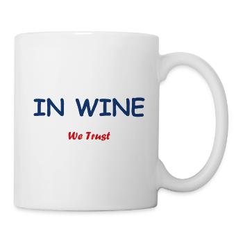 Auf Wein vertrauen wir - Tasse - Weiß - Rechts