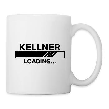 Kellner Spruch Restaurant Lustige Kellner Geschenk - Tasse - Weiß - Rechts