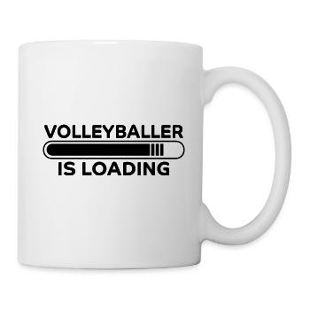 Volleyballer Spruch Lustiger Volleyballer Geschenk - Tasse - Weiß - Rechts