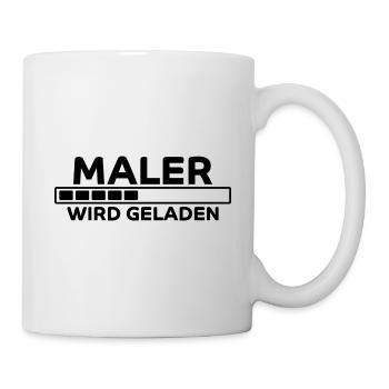 Maler Spruch Lackierer Lustiges Maler Geschenk - Tasse - Weiß - Rechts