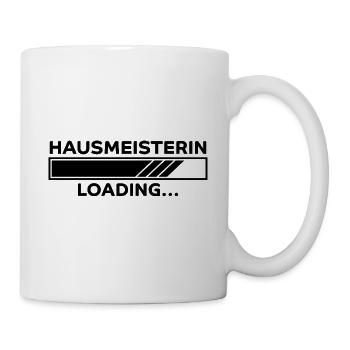 Hausmeisterin Spruch Lustig Hausmeisterin Geschenk - Tasse - Weiß - Rechts
