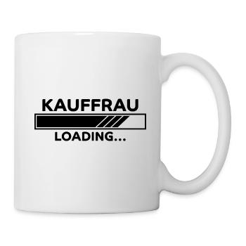 Kauffrau Spruch Verkäuferin Witz Kauffrau Geschenk - Tasse - Weiß - Rechts