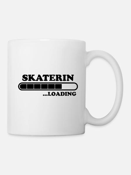 Skaterin Spruch Skating Lustiges Skaterin Geschenk - Tasse - Weiß
