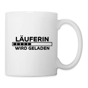 Läuferin Spruch Laufen Lustiges Läuferin Geschenk - Tasse - Weiß - Rechts