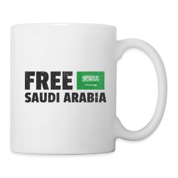 Libérez l’Arabie saoudite : Plaidoyer pour le changement - Mug blanc - blanc - Droite