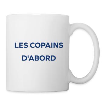 les copains d'abord - Mug blanc - blanc - Droite