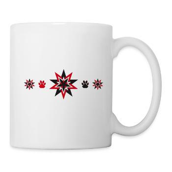 Sterne mit Hundepfoten für alle Hundefreunde. - Tasse - Weiß - Rechts