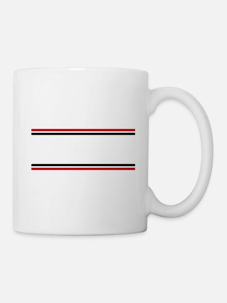Linie Symbol Strich - Tasse - Weiß