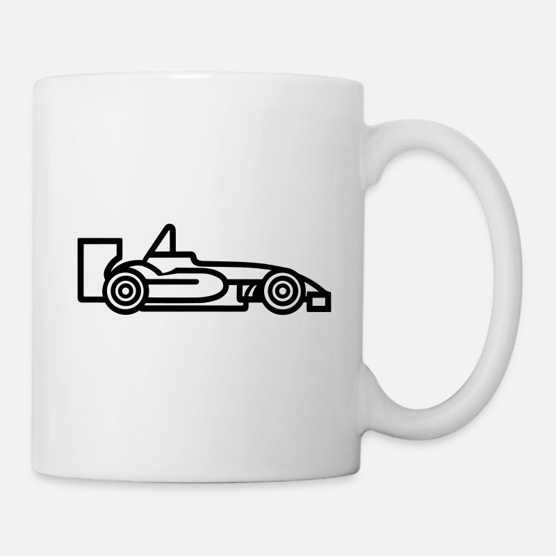 F1 Voiture de course - Mug blanc - blanc
