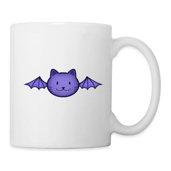 Chat chauve-souris - Mug blanc - blanc - Droite