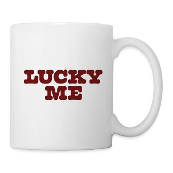 Lucky Me – Retro Lucky Charm Design - Mug - white - Right