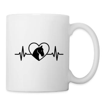 Cheval dans l’âme L’amour de l’équitation - Mug blanc - blanc - Droite