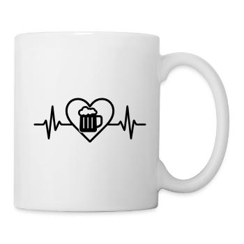 Beer Mug Heart - Mug - white - Right