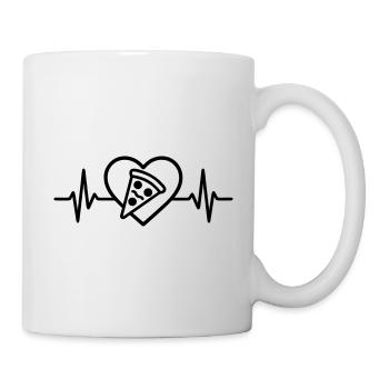 Pizza Piece Heart - Mug - white - Right